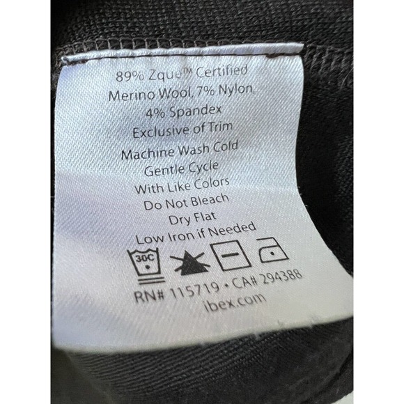 Ibex Women’s Merino Wool Blend Full Zip Jacket Sweatshirt Gray Size XS Outdoor - Picture 7 of 10